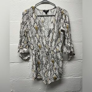 Express Snake Skin Romper